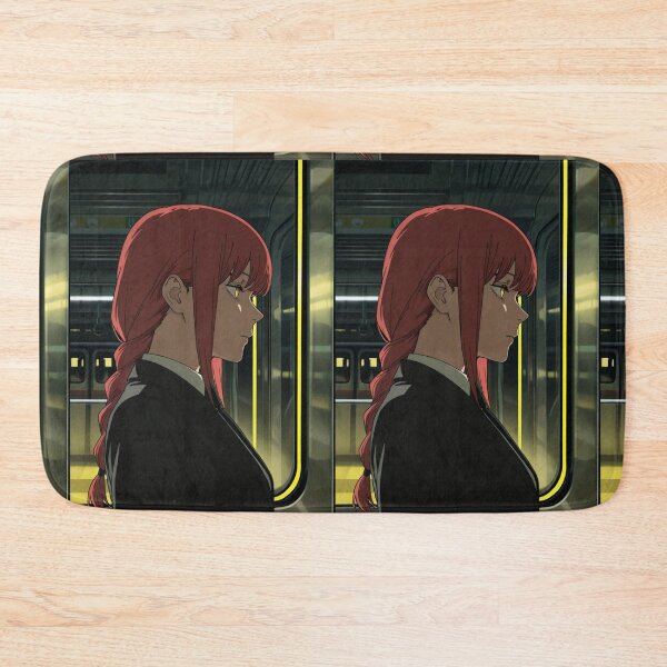Item preview, Art - Woman with Braided Red Hair, Anime Scene in a Subway designed and sold by AnimeShin.