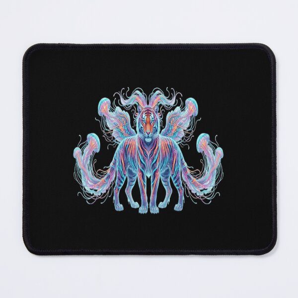 Item preview, Neon Tiger Jellyfish Hybrid Art designed and sold by GraffiCity.