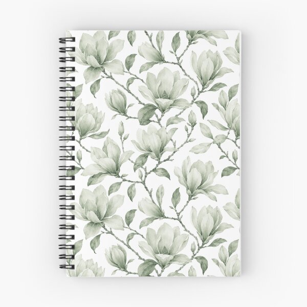 Item preview, Magnolia Minimal Sage Tonal Watercolor Seamless Pattern designed and sold by Inkworksbyshery.