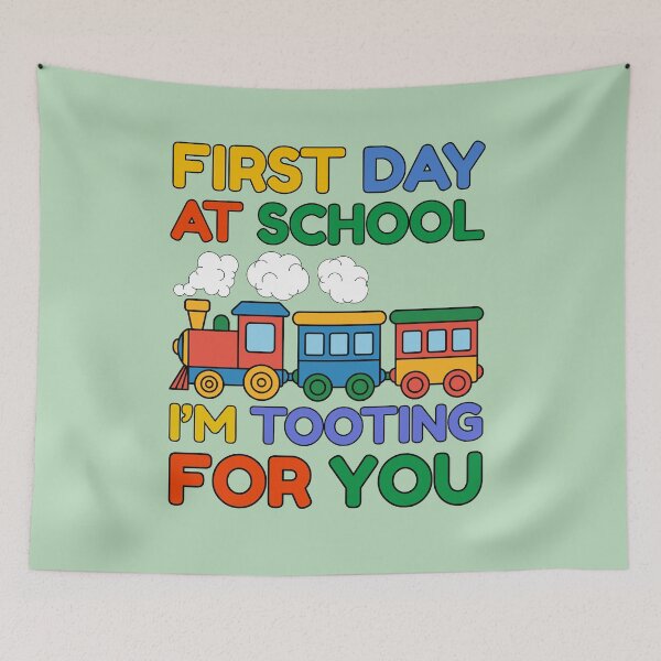 Item preview, First day at school, I’m tooting for you designed and sold by BritishDelights.