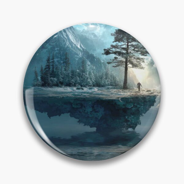 Item preview, Traveler on a floating island designed and sold by Neural Brushstrokes.