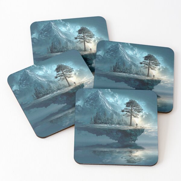 Item preview, Traveler on a floating island designed and sold by Neural Brushstrokes.