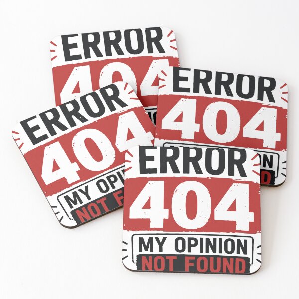 Item preview, Error 404: My opinion not found – Funny marriage & sarcasm designed and sold by Hamdy est 1985.