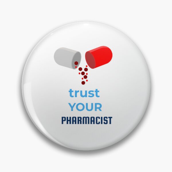 Item preview, Trust Your Pharmacist | Pharmacy Sticker designed and sold by Gravixa.
