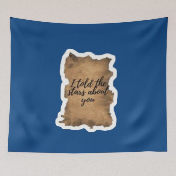 Item preview, I Told The Stars About You Vintage Parchment - Poetic Love Sticker designed and sold by Scro-Ciob-Shop.