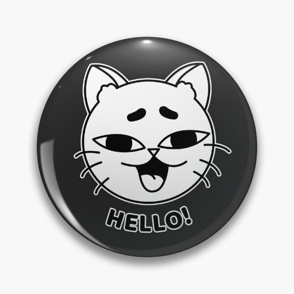 Item preview, Hello Cat | Cute Minimal Cat Illustration designed and sold by Mammoths.