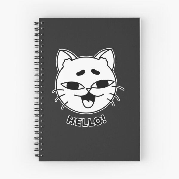 Item preview, Hello Cat | Cute Minimal Cat Illustration designed and sold by Mammoths.