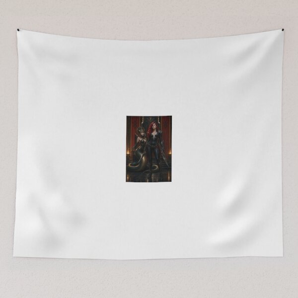 Item preview, Redheaded Warrior and Serpent Queen in Throne Room designed and sold by CathryneDelamort.