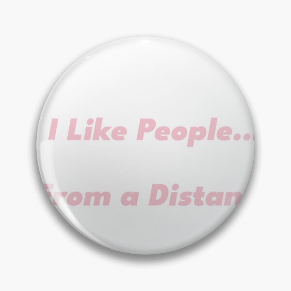 Item preview, Funny introvert shirt - I like people from a distance - minimalist quote tee designed and sold by NeuroShirts.