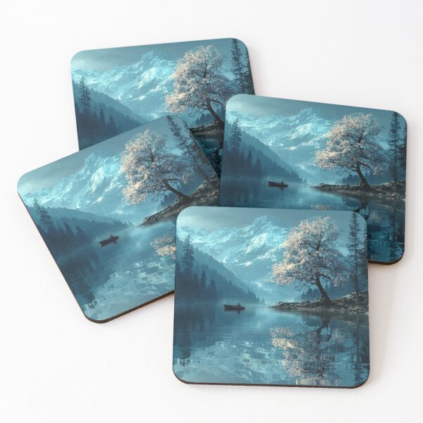 Item preview, Blossom Tree by the Glacier Lake designed and sold by Neural Brushstrokes.