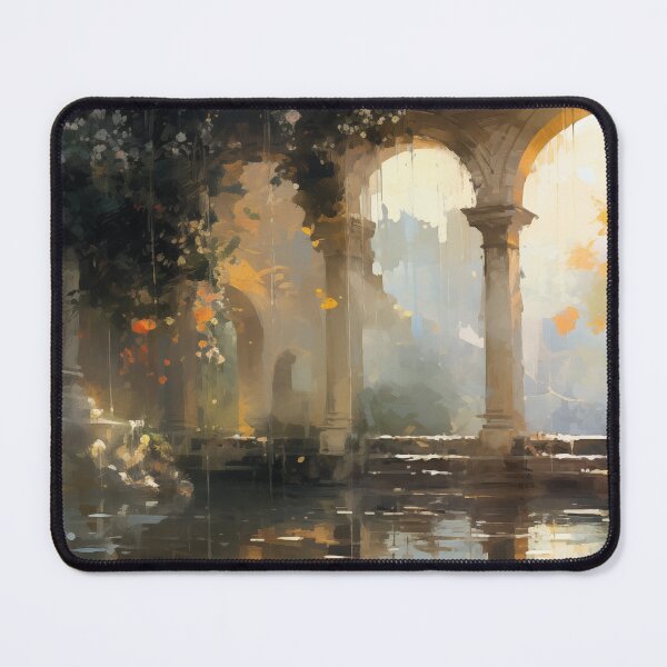 Item preview, Overgrown Ruins with Sunlit Arches in Spring designed and sold by AniDragonfly.
