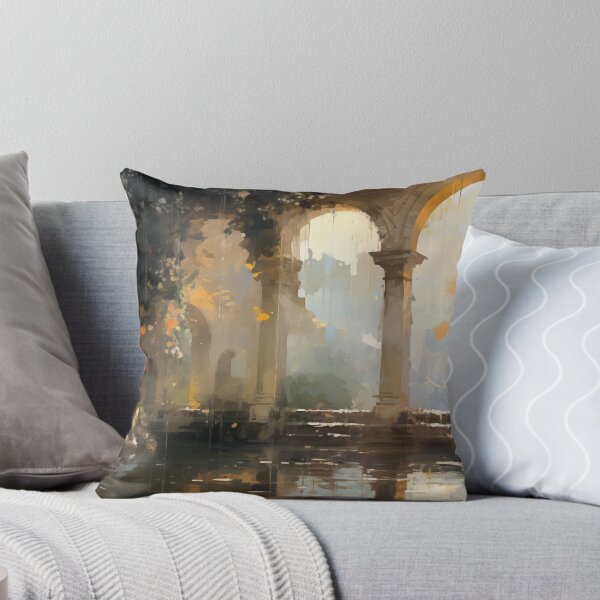 Item preview, Overgrown Ruins with Sunlit Arches in Spring designed and sold by AniDragonfly.