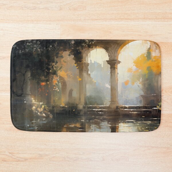 Item preview, Overgrown Ruins with Sunlit Arches in Spring designed and sold by AniDragonfly.