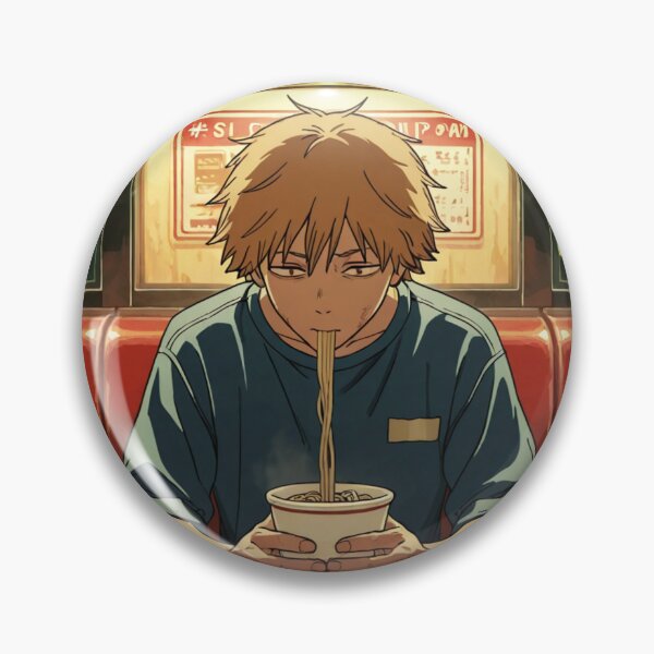 Item preview, Art - Young Man Enjoying Ramen, Japanese Manga Aesthetic designed and sold by AnimeShin.