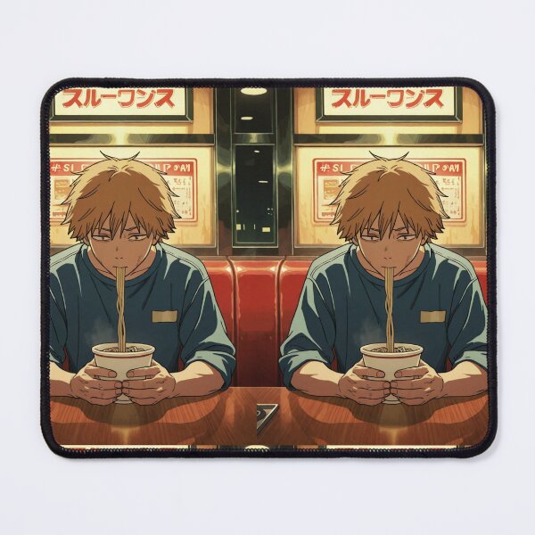 Item preview, Art - Young Man Enjoying Ramen, Japanese Manga Aesthetic designed and sold by AnimeShin.