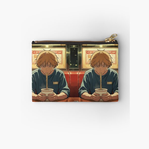 Item preview, Art - Young Man Enjoying Ramen, Japanese Manga Aesthetic designed and sold by AnimeShin.