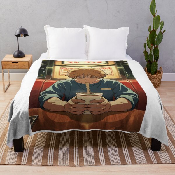 Item preview, Art - Young Man Enjoying Ramen, Japanese Manga Aesthetic designed and sold by AnimeShin.