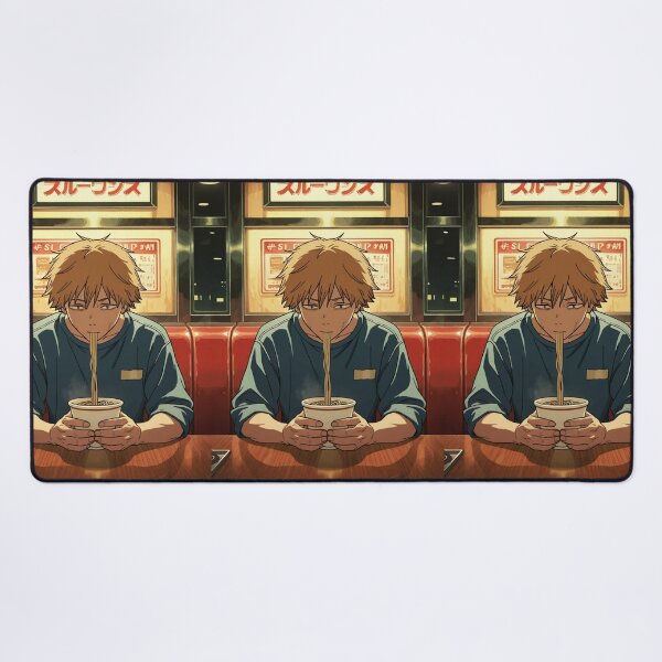 Item preview, Art - Young Man Enjoying Ramen, Japanese Manga Aesthetic designed and sold by AnimeShin.