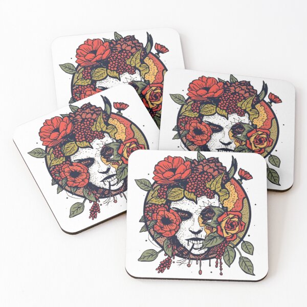 Item preview, Dark art illustration with red roses designed and sold by LabProShop.