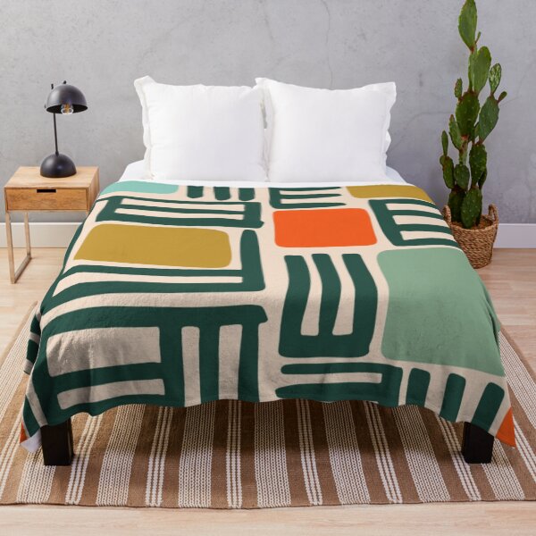 Item preview, Retro Grid – Mid-Century Modern Geometric Block Pattern designed and sold by BuckaBaby.