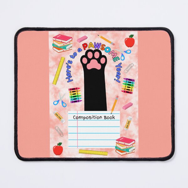 Item preview, Black Cat Pawsome School Year Composition Book designed and sold by MYCatStuff.