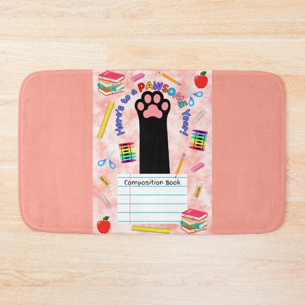 Item preview, Black Cat Pawsome School Year Composition Book designed and sold by MYCatStuff.