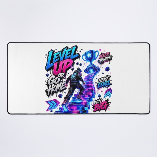 Item preview, Level Up or Go Home | Retro Gaming Motivation Design for Gamers designed and sold by Stylestickers55.