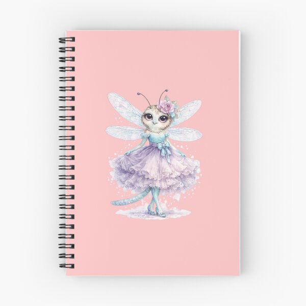 Item preview, Watercolor style dragonfly lady in purple dress designed and sold by lafataviola.