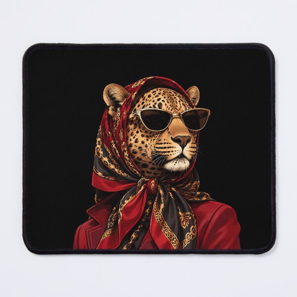 Item preview, Classy Leopard Baddie with Scarf & Sunglasses | Luxury Fashion Animal Sticker designed and sold by designbyuzi.