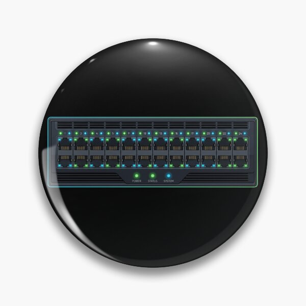 Item preview, Ethernet Switch Port Grid - Network Infrastructure Homelab Art designed and sold by Node & Switch.