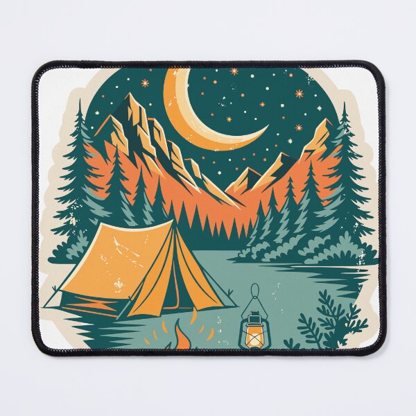 Item preview, Vintage Camping Adventure Sticker designed and sold by inkfusionhub99.
