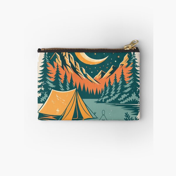 Item preview, Vintage Camping Adventure Sticker designed and sold by inkfusionhub99.