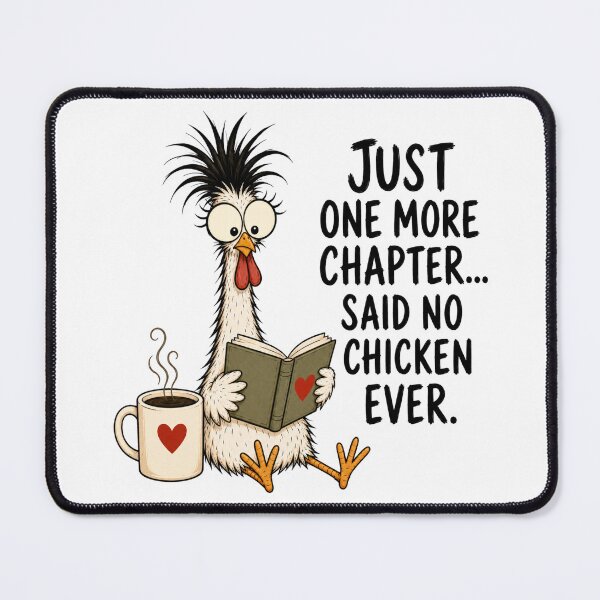 Item preview, Funny Chicken Book Lover designed and sold by Barnfield and Co.