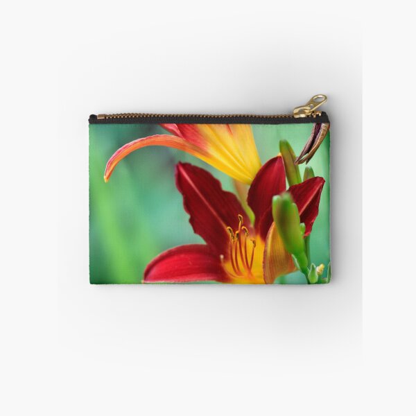Item preview, Red lilies on nature background designed and sold by olena2552.