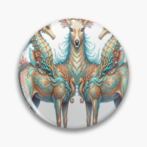 Item preview, Deer Seahorse Hybrid Fantasy Art designed and sold by ROVVI.