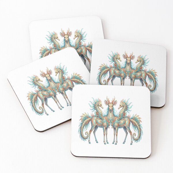 Item preview, Deer Seahorse Hybrid Fantasy Art designed and sold by ROVVI.