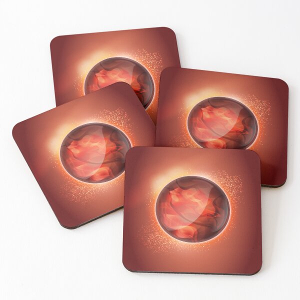 Item preview, FF7 - Red Summon Materia designed and sold by zsdezigns.