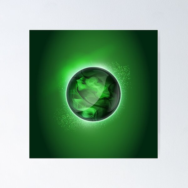 Item preview, FF7 - Green Magic Materia designed and sold by zsdezigns.