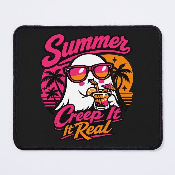Item preview, Creep It Real Cute Ghost Summer Goth Tropical Beach designed and sold by Simon-Art-Land.