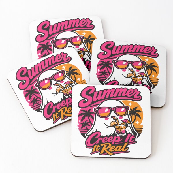 Item preview, Creep It Real Cute Ghost Summer Goth Tropical Beach designed and sold by Simonartland.