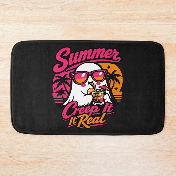 Item preview, Creep It Real Cute Ghost Summer Goth Tropical Beach designed and sold by Simon-Art-Land.