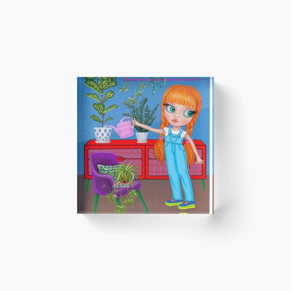 Item preview, Cute Girl Watering Plants designed and sold by Skayana.