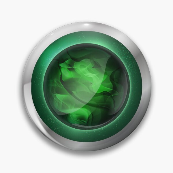 Item preview, FF7 - Slotted Green Magic Materia designed and sold by zsdezigns.