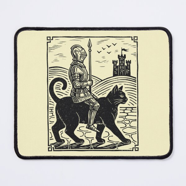 Item preview, Vintage Knight Cat Rider Medieval Warrior Gothic designed and sold by Y-Vibes.