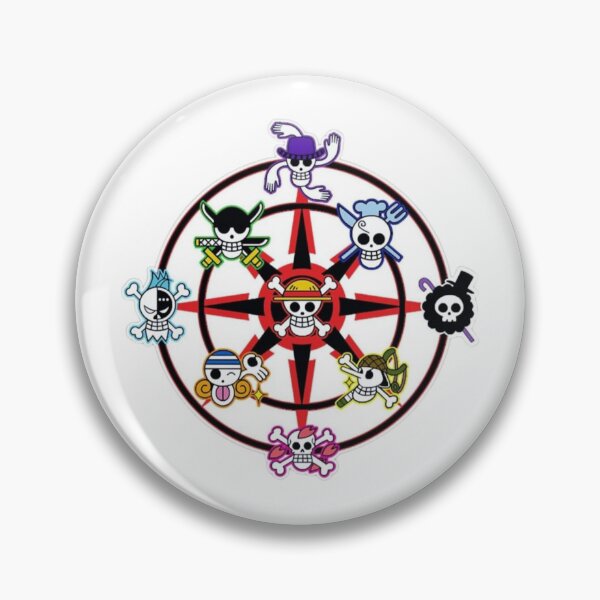 Item preview, Nine Paths Compass Wheel Pirate Crew Crest designed and sold by DeepBlueMeadow.