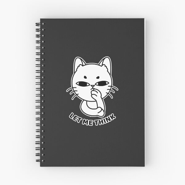 Item preview, Let Me Think Cat | Cute Reaction Meme designed and sold by Mammoths.