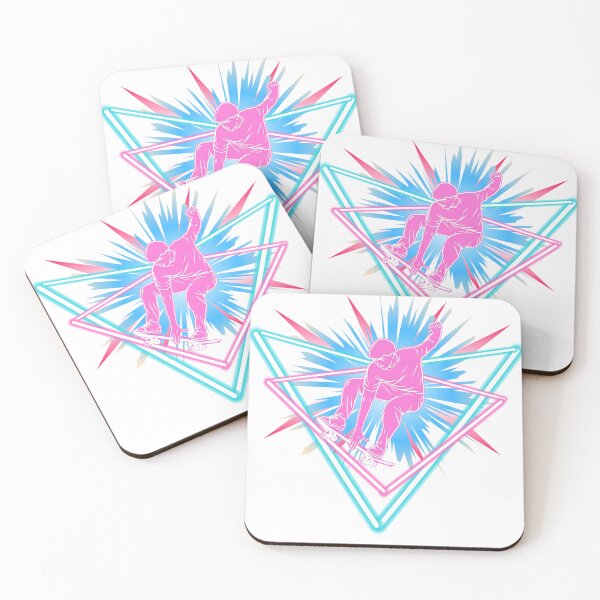Item preview, Send Mode Neon Skater Synthwave Design designed and sold by vybrex ©.