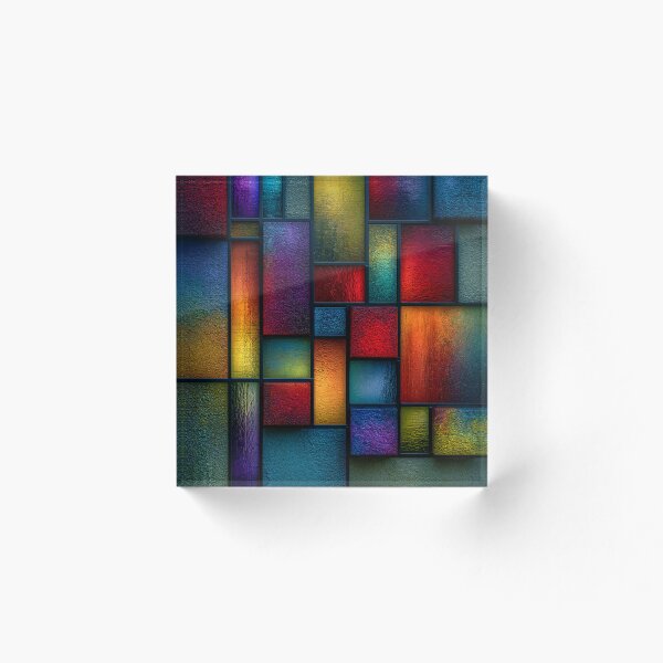 Item preview, bloques de color de vidrieras designed and sold by Neural Brushstrokes.