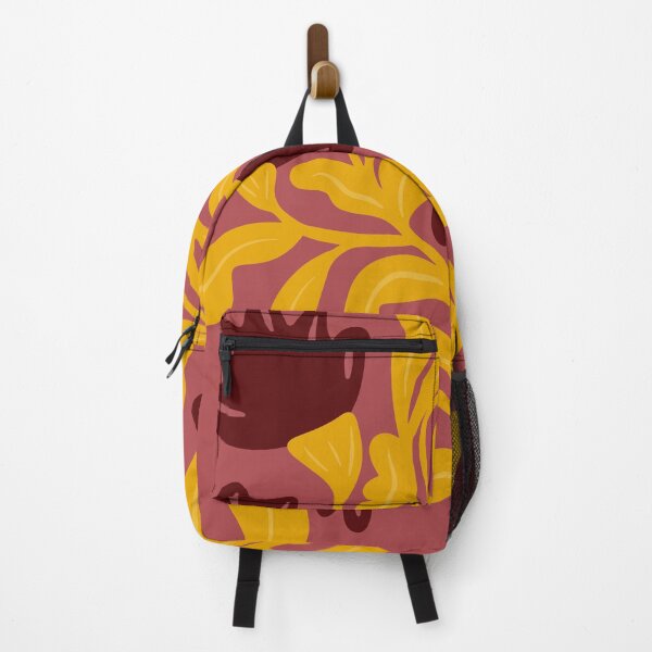 Item preview, Bold Blooms – Retro Floral Pattern in Maroon and Gold designed and sold by BuckaBaby.