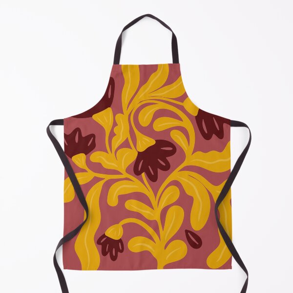Item preview, Bold Blooms – Retro Floral Pattern in Maroon and Gold designed and sold by BuckaBaby.